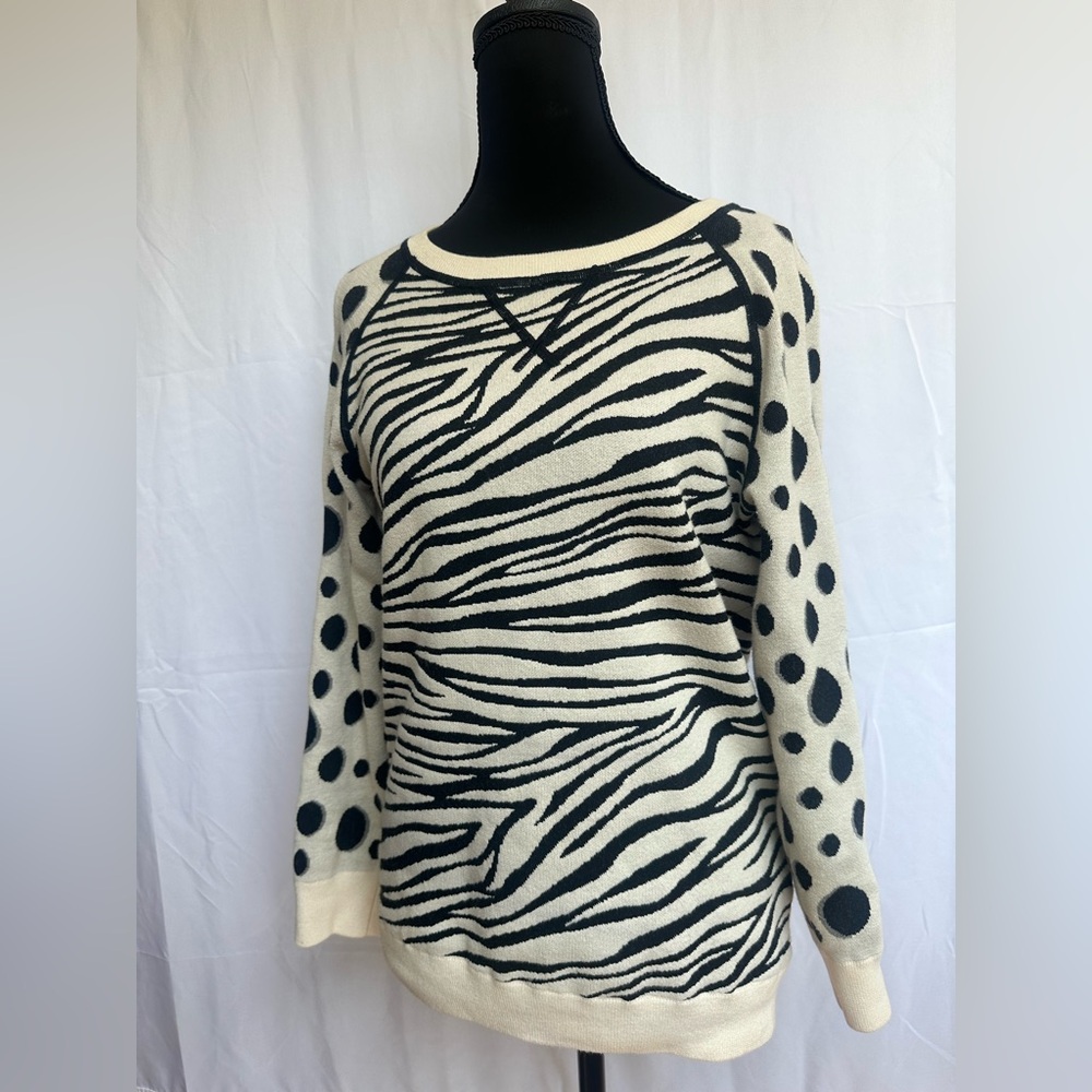 Marc By Marc Jacobs Zebra and Polka Dot Sweater